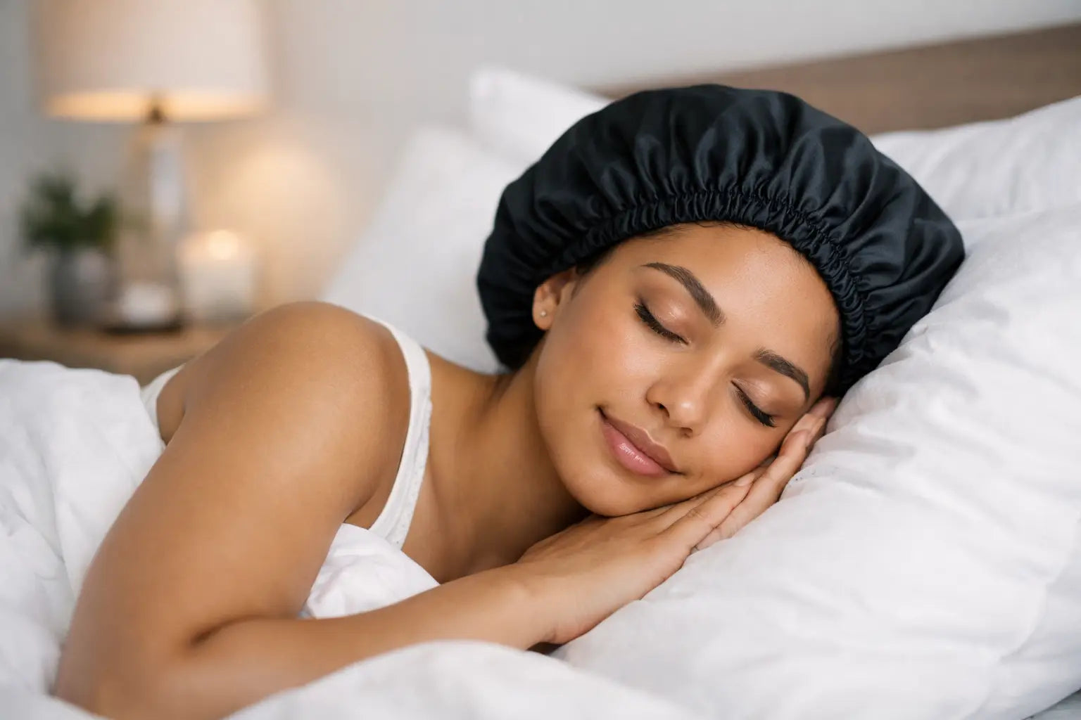 Sleep Bonnets for Smoother Hair by Morning