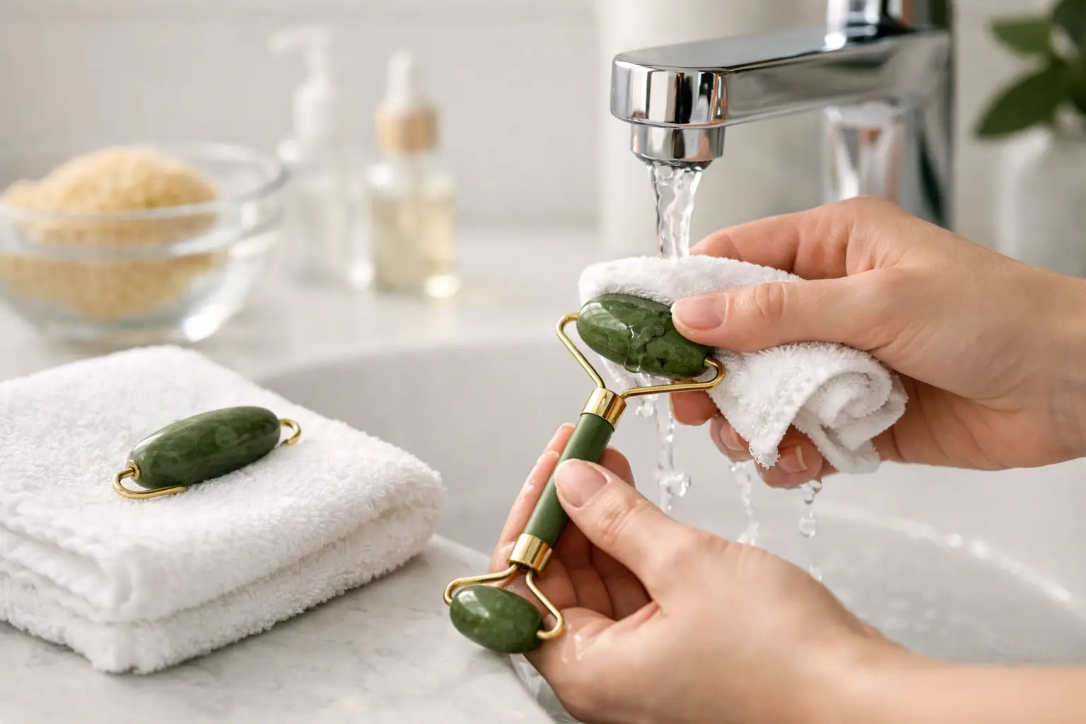 How to Clean a Jade Roller Without Damage