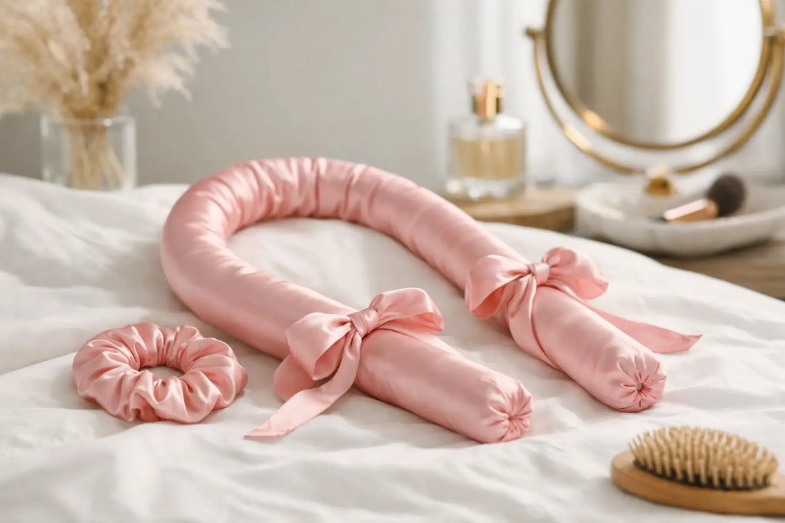 Silk Ribbon Heatless Curler for Easy Curls