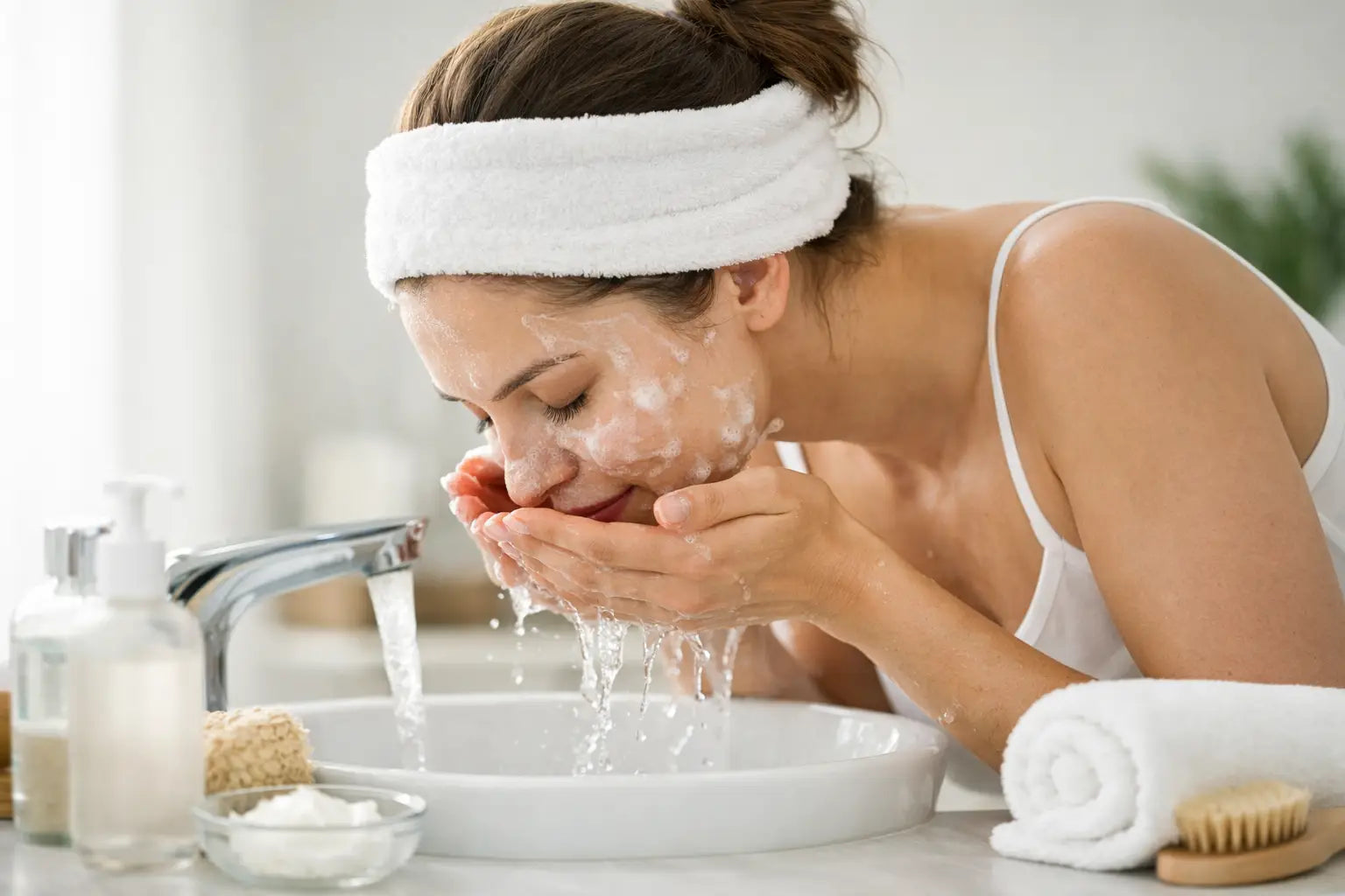 Spa Headband for Washing Face: Less Mess