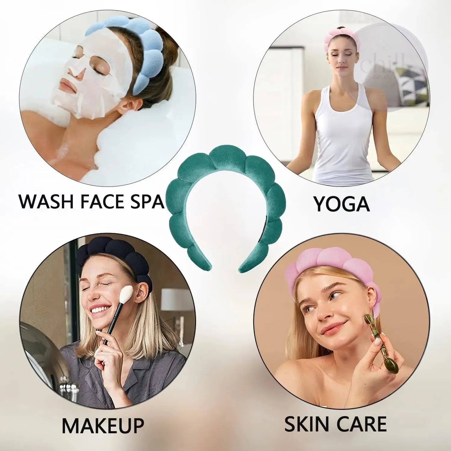 Spa Headband & Wristband Set